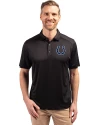 Indianapolis Colts Cutter & Buck Forge Eco Stretch Recycled Mens Polo Black Front Thumbnail Image