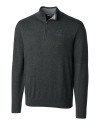 Miami Marlins Cutter & Buck Lakemont Tri-Blend Mens Quarter Zip Pullover Sweater Charcoal Heather Mannequin Thumbnail Image