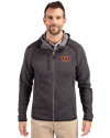 Washington Commanders Cutter & Buck Mainsail Full Zip Hooded Mens Jacket Charcoal Heather Front Thumbnail Image