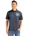 New York Giants Cutter & Buck Pike Eco Pebble Print Stretch Recycled Mens Polo Black/White Front Thumbnail Image