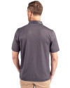 Philadelphia Eagles Cutter & Buck Pike Eco Symmetry Print Stretch Recycled Mens Big & Tall Polo Black/White Back Thumbnail Image