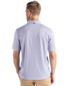Buffalo Bills Cutter & Buck Pike Eco Symmetry Print Stretch Recycled Mens Polo White/Tour Blue Back Thumbnail Image