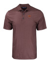 Washington Commanders Cutter & Buck Pike Eco Tonal Geo Print Stretch Recycled Mens Polo Bordeaux Mannequin Thumbnail Image