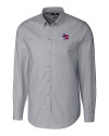 Buffalo Bisons Cutter & Buck Stretch Oxford Mens Long Sleeve Dress Shirt Charcoal Mannequin Thumbnail Image