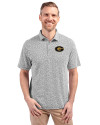 Grambling Tigers Cutter & Buck Virtue Eco Pique Botanical Print Recycled Mens Polo Black Front Thumbnail Image