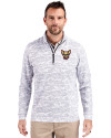 El Paso Chihuahuas Cutter & Buck Traverse Stretch Eco Camo Print Quarter Zip Mens Pullover Charcoal Front Thumbnail Image