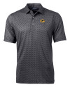 Grambling Tigers Cutter & Buck Pike Banner Print Stretch Mens Polo Black Mannequin Thumbnail Image