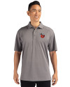Fort Wayne TinCaps Cutter & Buck CB Drytec Genre Textured Solid Mens Big and Tall Polo Elemental Grey Front Thumbnail Image