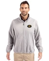 Grambling Tigers Cutter & Buck Charter Eco Recycled Mens Full-Zip Jacket Polished Medium Gray Front Thumbnail Image