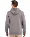 Texas Tech Red Raiders Cutter & Buck Roam Epic Versatility Half Zip Recycled Mens Hooded Pullover Elemental Grey Back Thumbnail Image