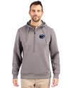 Penn State Nittany Lions Cutter & Buck Roam Epic Versatility Half Zip Recycled Mens Hooded Pullover Elemental Grey Front Thumbnail Image