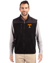 Tennessee Volunteers Cutter & Buck Cascade Eco Fleece Mens Vest Black Front Thumbnail Image