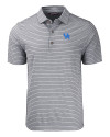 View image 3: Kentucky Wildcats Cutter & Buck Forge Recycled Heather Stripe Four-Way Stretch Mens Big & Tall Polo Black Heather Mannequin