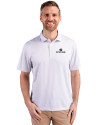 Notre Dame Fighting Irish Cutter & Buck Pike Eco Symmetry Print Stretch Recycled Mens Big & Tall Polo White/Polished Front Thumbnail Image