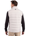 Ohio State Buckeyes- Cutter & Buck Evoke Hybrid Softshell Recycled Mens Full Zip Vest CONCRETE Back Thumbnail Image