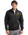 Baldwin Wallace Yellow Jackets Cutter & Buck Roam Epic Versatility Recycled Full Zip Mens Jacket Black Front Thumbnail Image