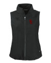 USC Trojans Cutter & Buck Charter Eco Recycled Full-Zip Womens Vest Black Mannequin Thumbnail Image
