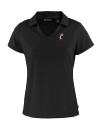 Cincinnati Bearcats Cutter & Buck Daybreak Eco Recycled Womens V-neck Polo Black Mannequin Thumbnail Image