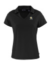 Albany State University Golden Rams Cutter & Buck Daybreak Eco Recycled Womens V-neck Polo Black Mannequin Thumbnail Image