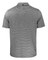 Appalachian State Mountaineers Cutter & Buck Forge Eco Double Stripe Stretch Recycled Mens Big &Tall Polo Black/White Mannequin Back Thumbnail Image