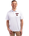 Louisville Cardinals Cutter & Buck Forge Eco Stretch Recycled Mens Polo White Front Thumbnail Image