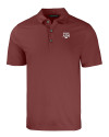 Texas A&M Aggies Cutter & Buck Forge Eco Stretch Recycled Mens Polo Dark Bordeaux Heather Mannequin Thumbnail Image