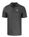 Baylor Bears Cutter & Buck Pike Eco Pebble Print Stretch Recycled Mens Polo Black Mannequin Thumbnail Image