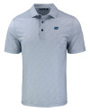 Florida Gators Cutter & Buck Pike Eco Pebble Print Stretch Recycled Mens Polo Polished/White Mannequin Thumbnail Image