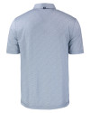 Florida Gators Cutter & Buck Pike Eco Pebble Print Stretch Recycled Mens Polo Polished/White Mannequin Back Thumbnail Image