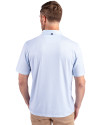 North Carolina Tar Heels Cutter & Buck Pike Eco Symmetry Print Stretch Recycled Mens Polo White/Atlas Back Thumbnail Image