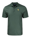 Baylor Bears Cutter & Buck Pike Eco Tonal Geo Print Stretch Recycled Mens Polo Hunter Green Mannequin Thumbnail Image