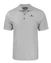 Notre Dame Fighting Irish Cutter & Buck Pike Eco Tonal Geo Print Stretch Recycled Mens Big & Tall Polo Elemental Grey Mannequin Thumbnail Image