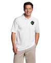 Hillsboro Hops Cutter & Buck CB Drytec Genre Textured Solid Mens Big and Tall Polo White Front Thumbnail Image