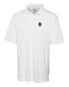 Hillsboro Hops Cutter & Buck CB Drytec Genre Textured Solid Mens Big and Tall Polo White Mannequin Thumbnail Image