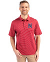 Nashville Sounds Cutter & Buck Forge Pencil Stripe Stretch Mens Polo Cardinal Red Front Thumbnail Image