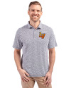 Las Vegas Aviators Cutter & Buck Virtue Eco Pique Botanical Print Recycled Mens Polo Navy Blue Front Thumbnail Image