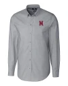 Nashville Sounds Cutter & Buck Stretch Oxford Mens Long Sleeve Dress Shirt Charcoal Mannequin Thumbnail Image