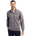 Seattle Seahawks Historic Cutter & Buck Roam Epic Versatility Recycled Full Zip Mens Jacket Elemental Grey Front Thumbnail Image