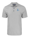 Detroit Lions Historic Cutter & Buck Pike Eco Tonal Geo Print Stretch Recycled Mens Polo Elemental Grey Mannequin Thumbnail Image