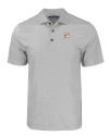 Miami Dolphins Historic Cutter & Buck Pike Eco Tonal Geo Print Stretch Recycled Mens Polo Elemental Grey Mannequin Thumbnail Image