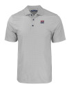 New York Giants Historic Cutter & Buck Pike Eco Tonal Geo Print Stretch Recycled Mens Polo Elemental Grey Mannequin Thumbnail Image