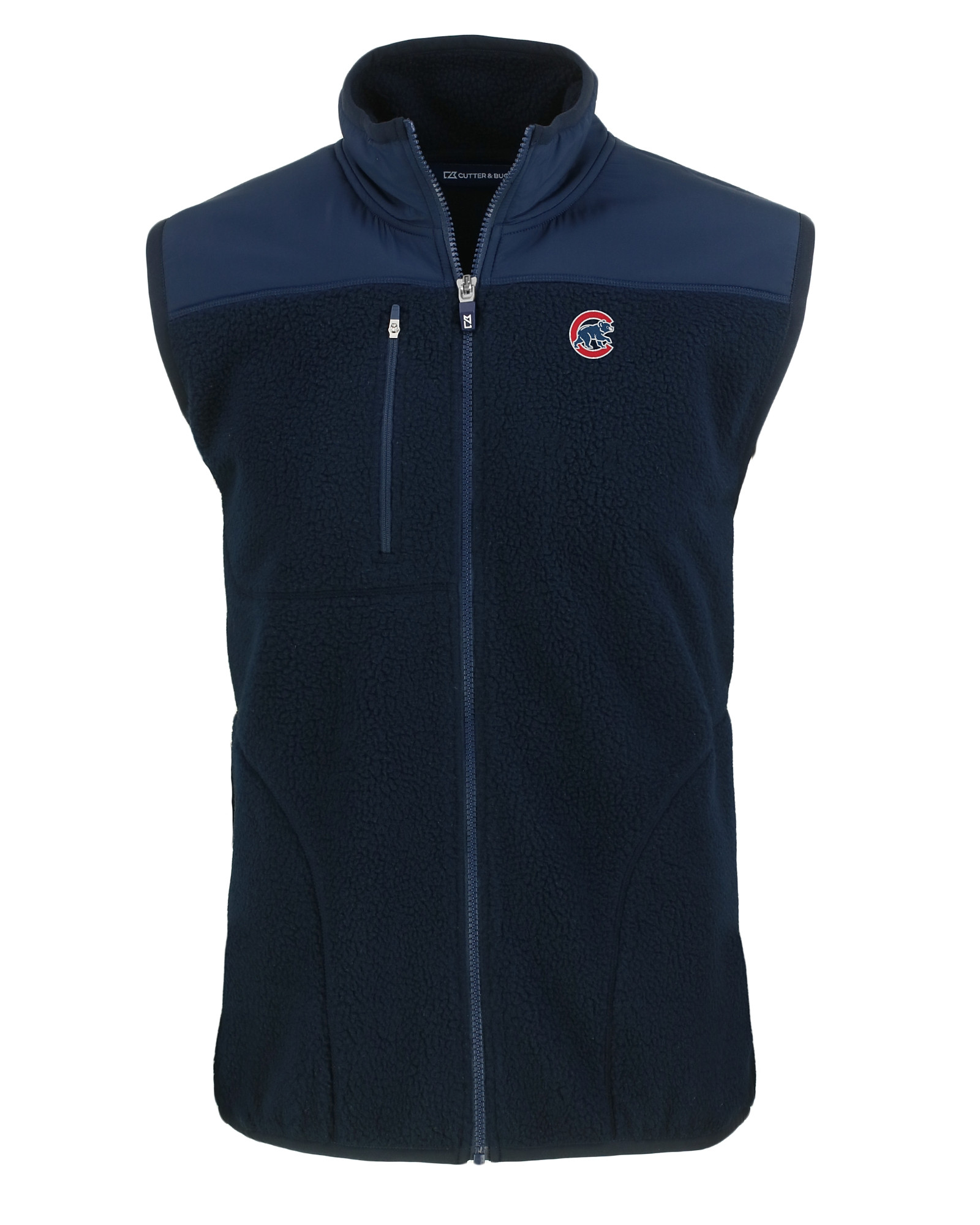 Chicago Cubs Iconic Brushed Poly Quarter Zip - Mens