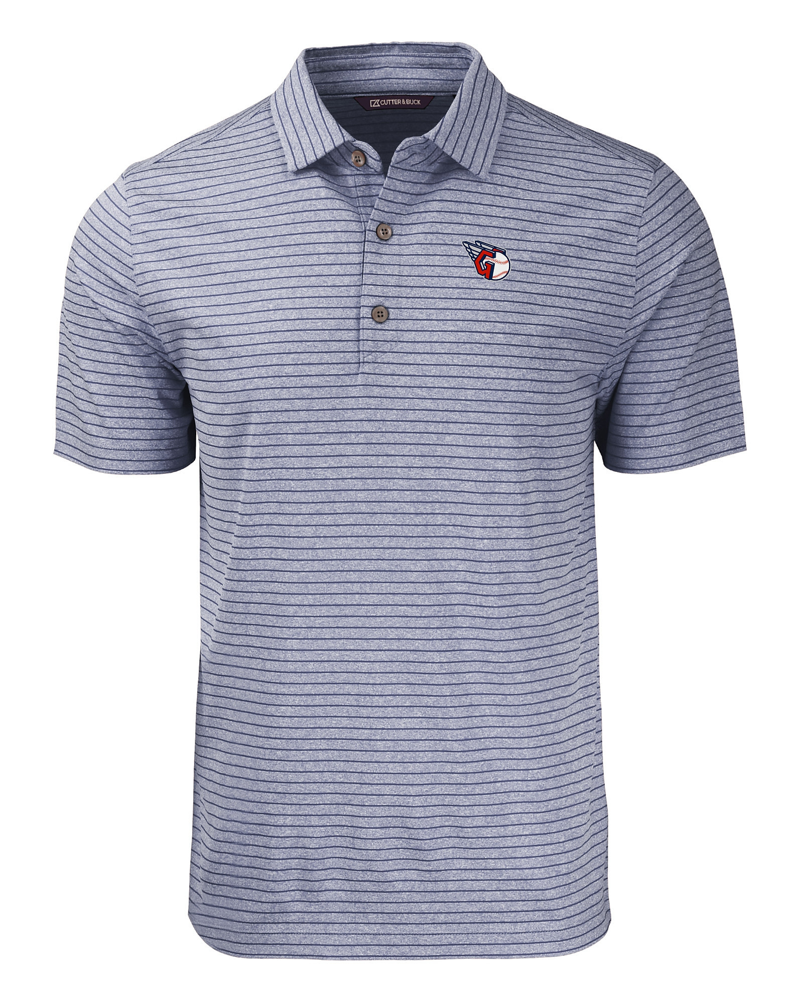 Nike Men's Cleveland Indians Stripe Polo