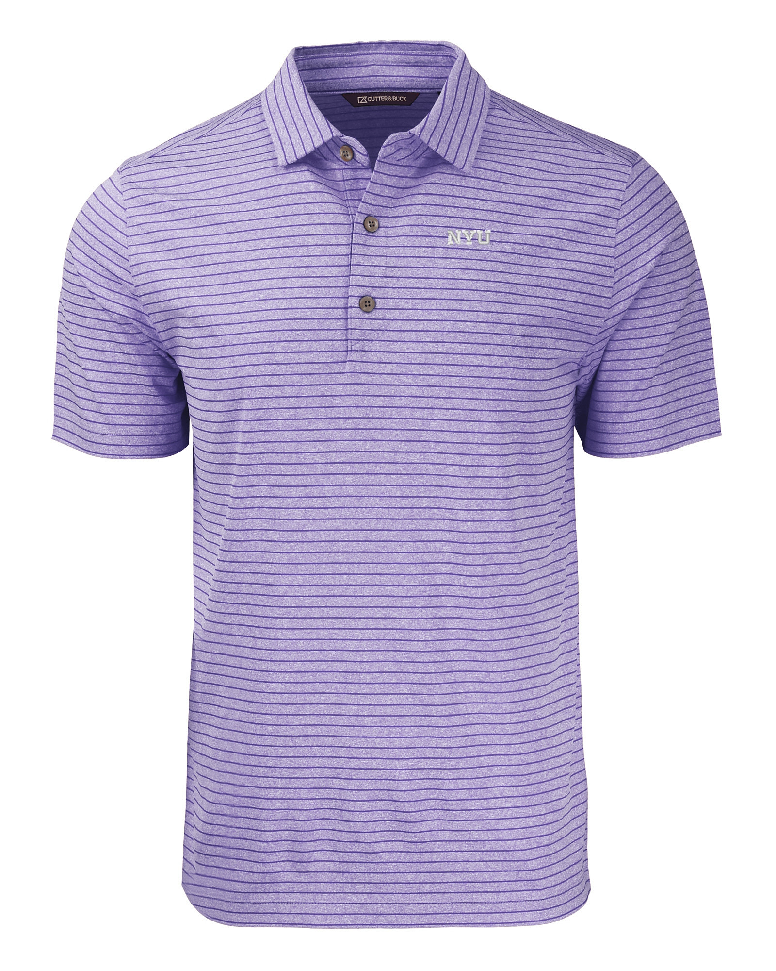 Cutter & Buck Forge Heathered Stripe Stretch Mens Polo - Cutter & Buck