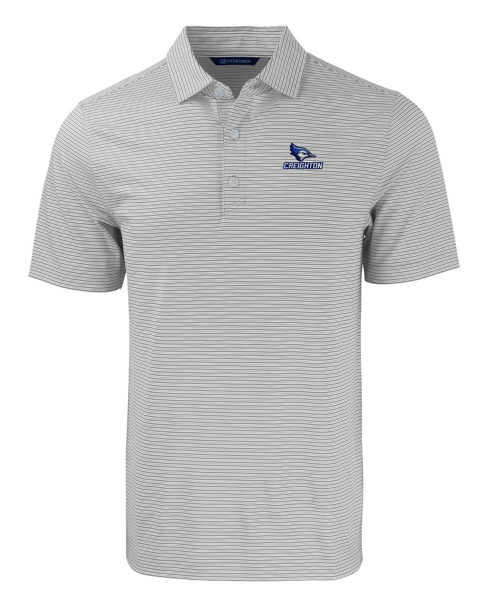 Men's Cutter & Buck White Creighton Bluejays Big & Tall Forge Stretch Polo