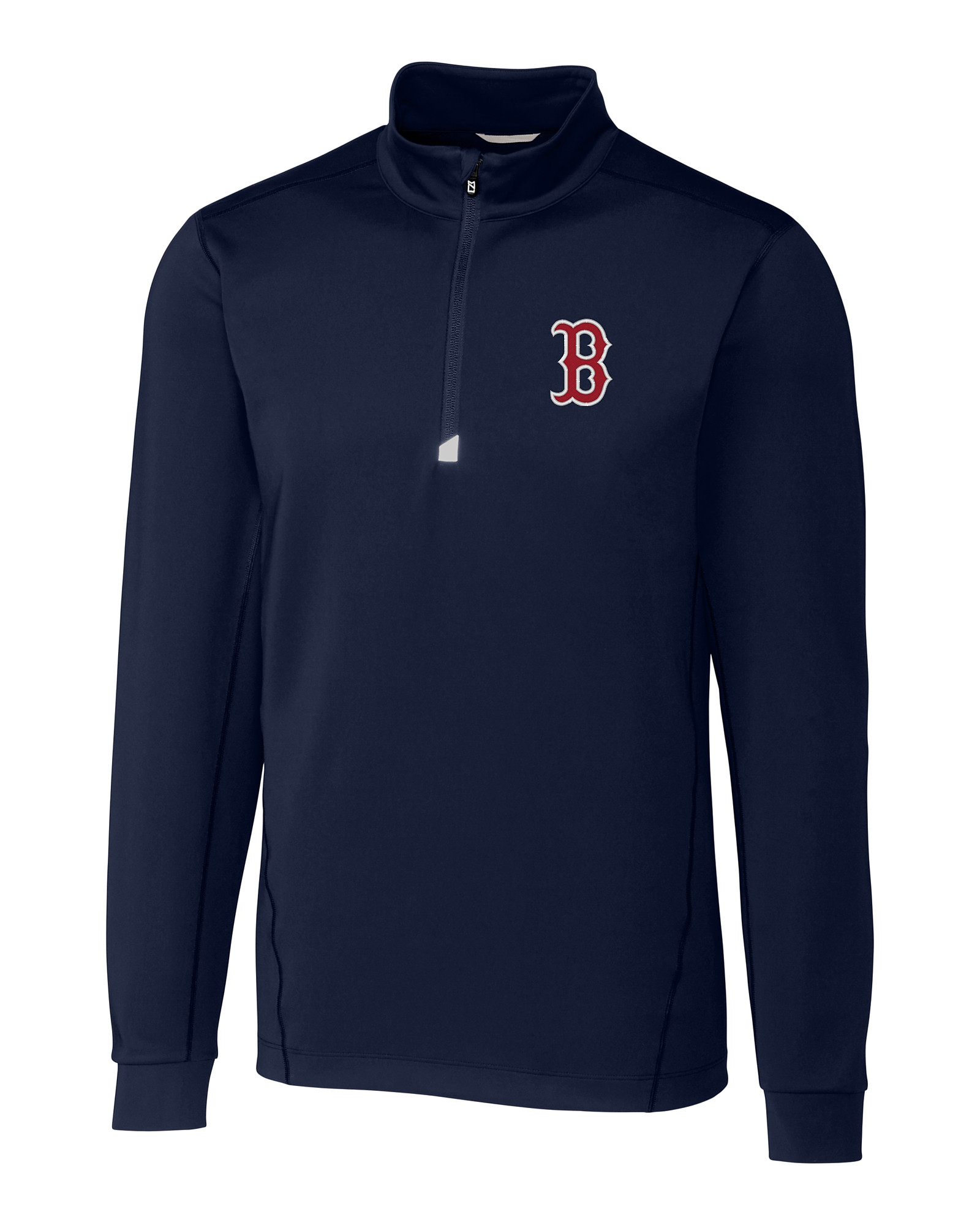 Boston Red Sox Cutter & Buck Traverse Stretch Quarter Zip Mens Big and Tall Pullover