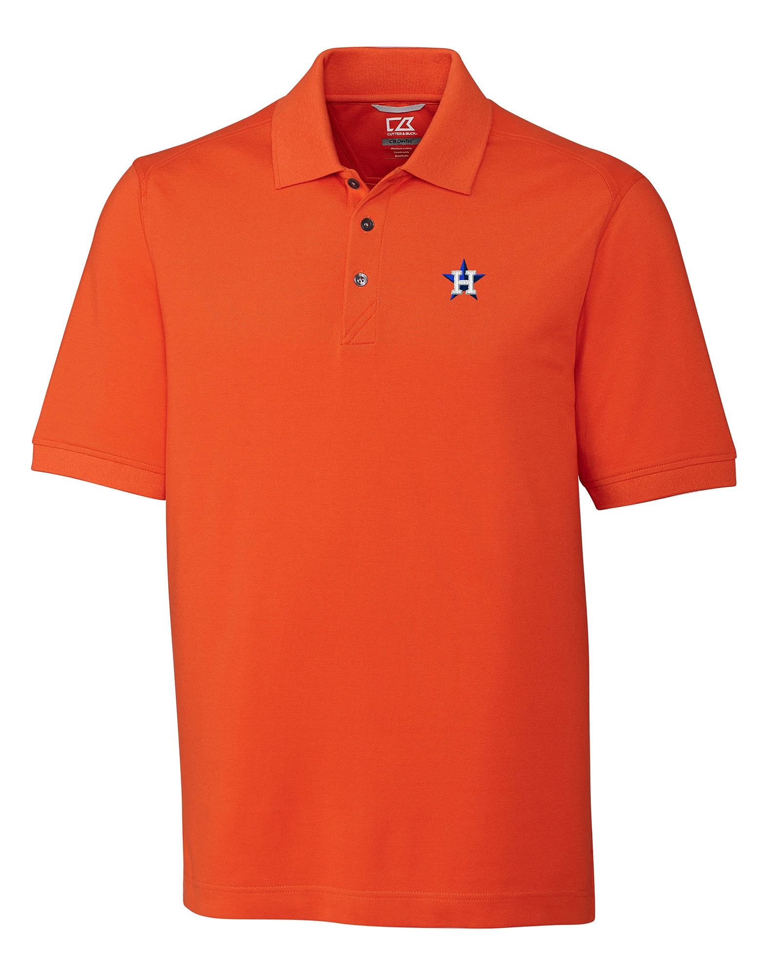 Cutter & Buck Men's Houston Astros Forge Tonal Stripe Big and Tall Short  Sleeve Polo Shirt