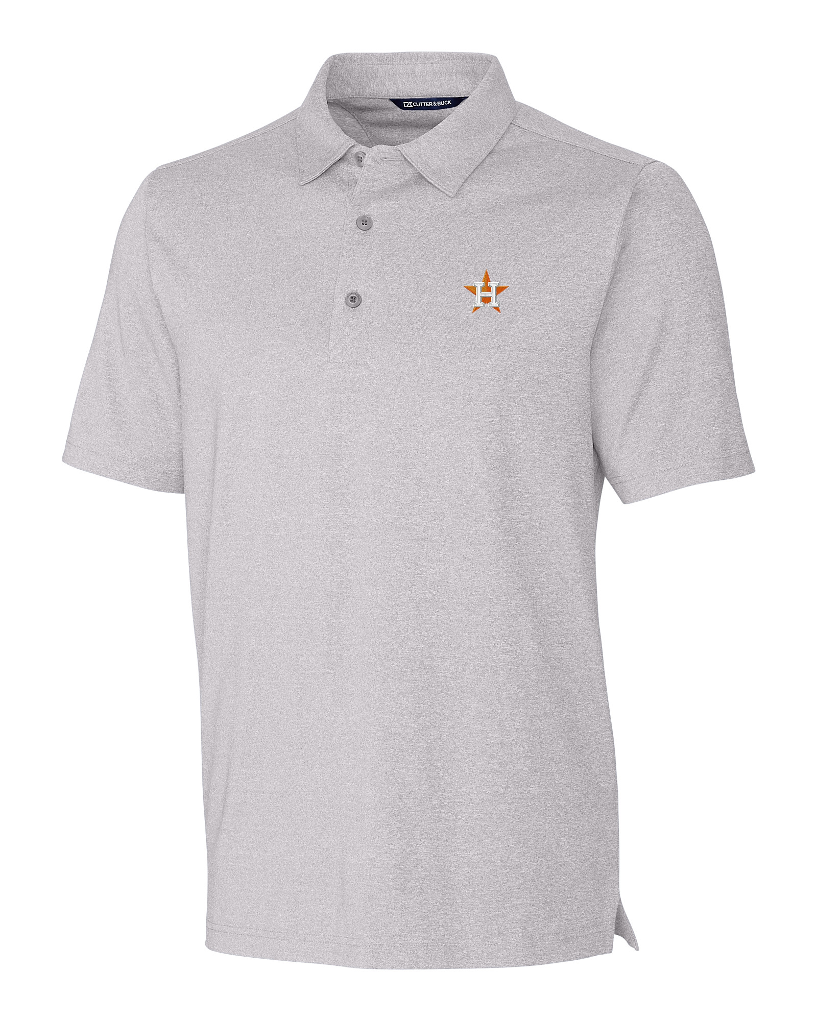 Houston Astros Cutter & Buck Forge Heathered Stretch Mens Polo