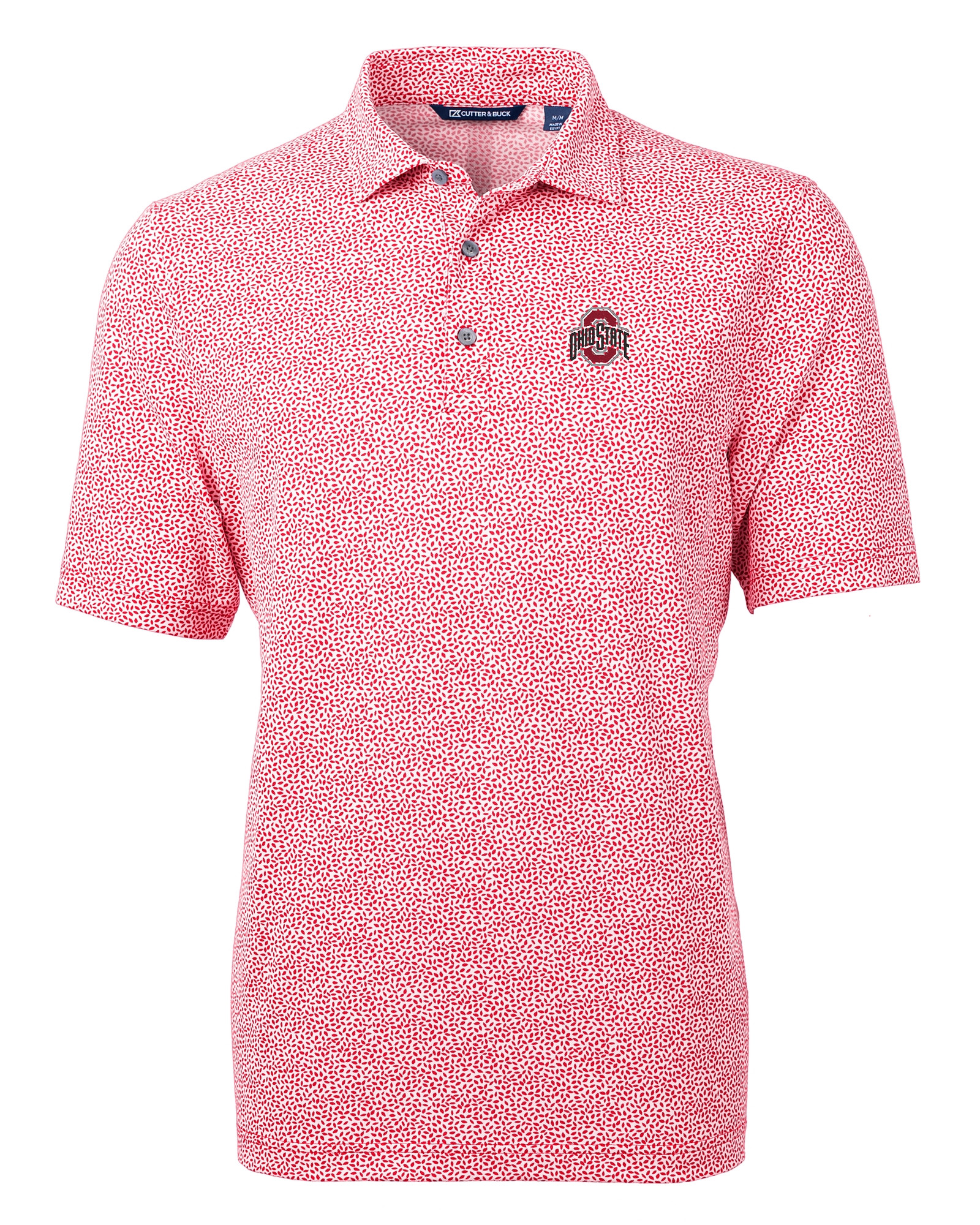 Atlanta Braves Cutter & Buck Virtue Eco Pique Botanical Print Recycled Mens  Polo - Cutter & Buck