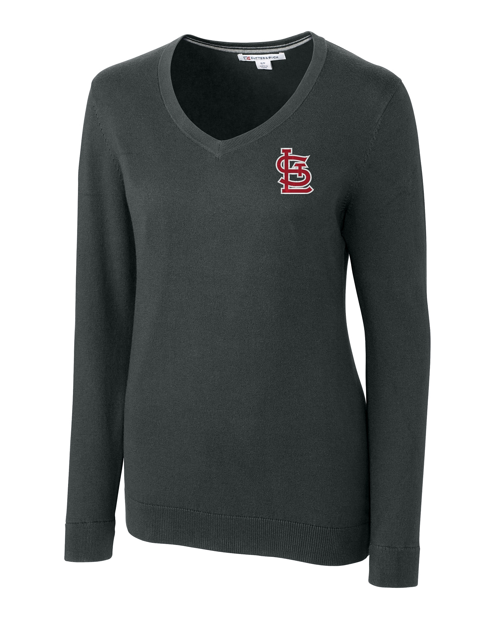 St Louis Cardinals Womens Blue Washed Crew Sweatshirt